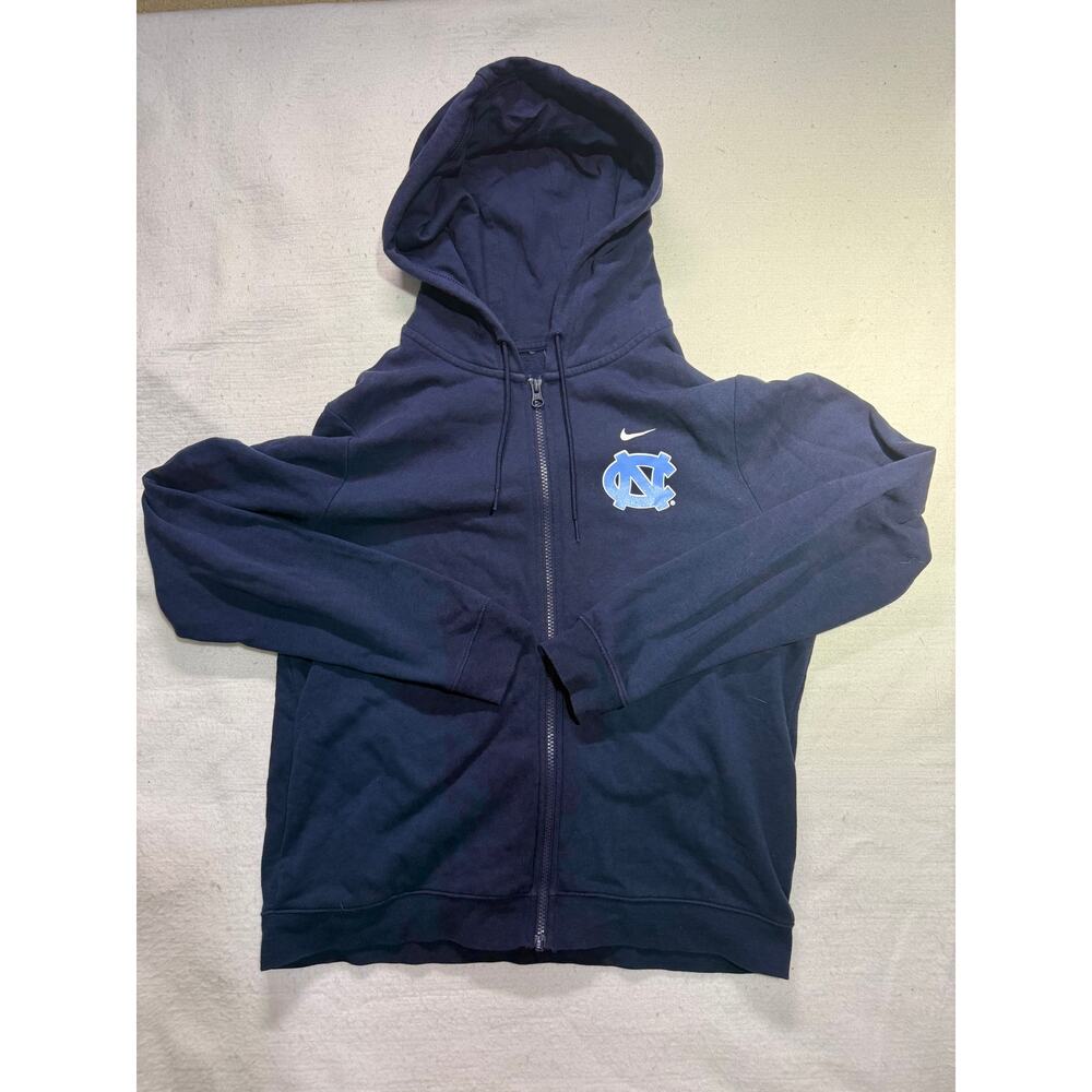 Nike UNC Tar Heels Full-Zip Navy Blue Hoodie